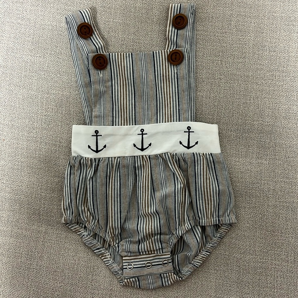 NWT My Three Sons Anchor Romper